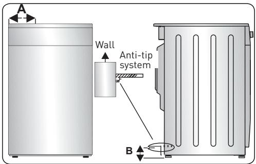 VC 6060 4CM W701T - Anti-tip kit - 3