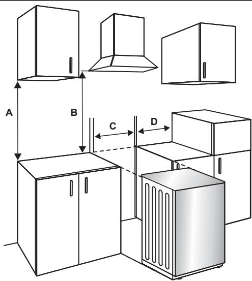 VALBERG VC 60 4MC X 701T - Cooker installation - 1