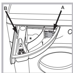 HOTPOINT NDB 9636 KA FR - Compartment 2 : additifs (adoucissants, etc.) - 1