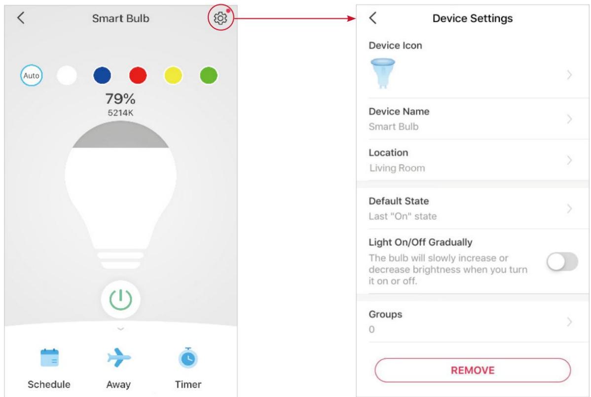 TP-LINK L630 GU10 - Page Paramètres de l'appareil - 2