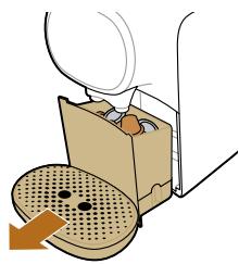 MELITTA LOOK IV SELECTION 1011-04 - Cleaning the used capsule drawer and waste water drawer - 1