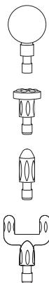 TERRAILLON 4 embouts – 6 vitesses - EMBOUTS DE MASSAGE - 1