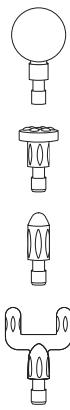 TERRAILLON 4 embouts – 6 vitesses - MASSAGE HEADS - 1