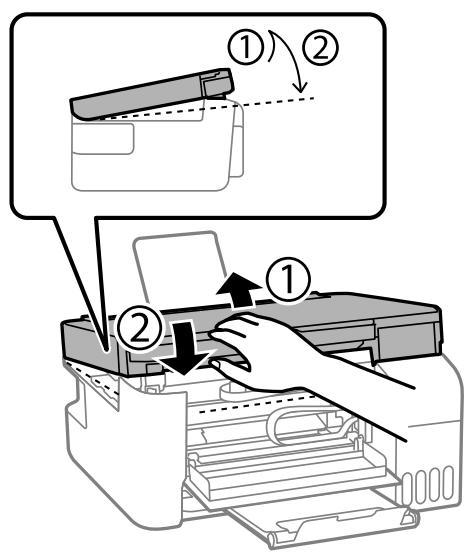 EPSON EcoTank ET-2861 - Fermez le scanner. - 1