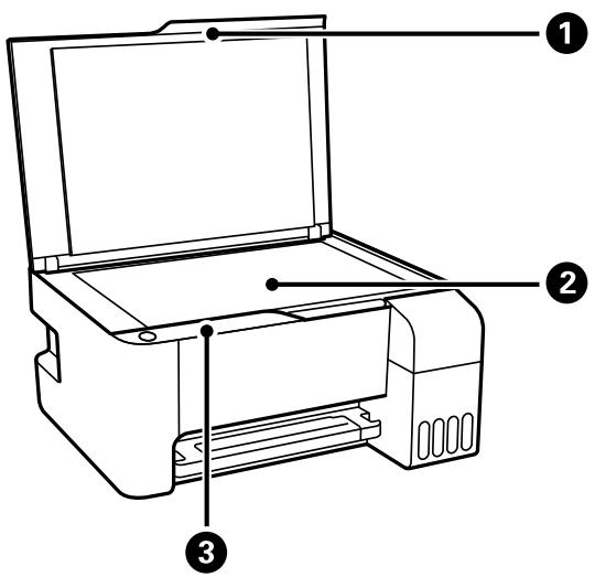 EPSON EcoTank ET-2861 - Nom et fonction des pieces - 2