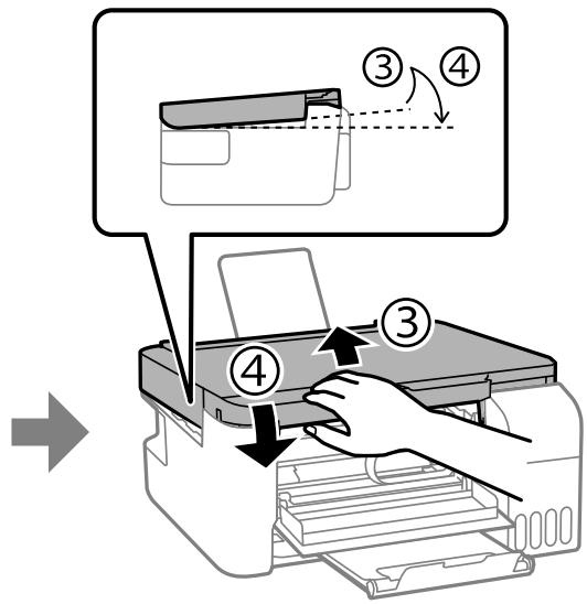EPSON EcoTank ET-2861 - Fermez le scanner. - 2