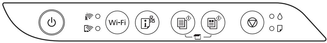 EPSON EcoTank ET-2861 - Vérifier le statut des voyants et de l'imprimante - 1