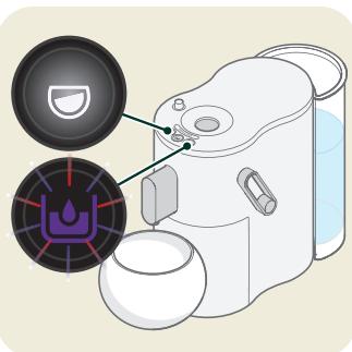 COFFEE B GLOBE - Coupure du réseau ou quantité insuffisante de détartrant ou d'eau de rinçage - 1