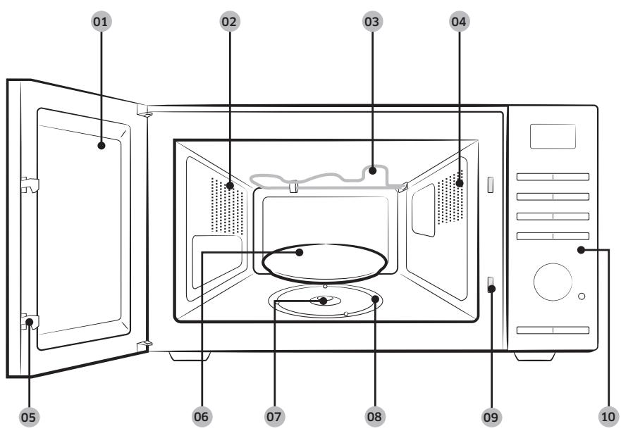 SAMSUNG MG32DG4524AG - Microwave oven - 1