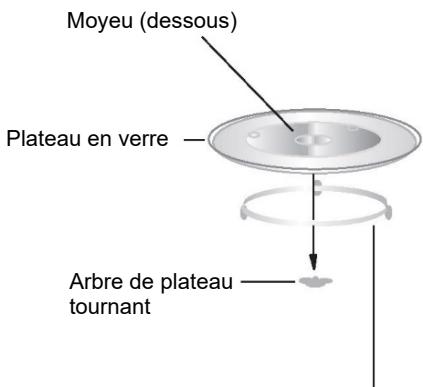 CANDY CMW20SMB - Installation du plateau tournant - 1