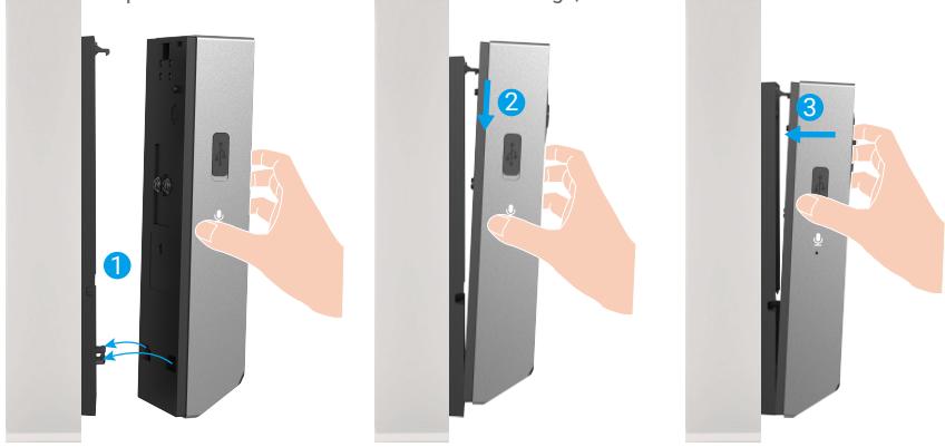 EZVIZ EP3X PRO - Fixez votre sonnette au support de montage - 1