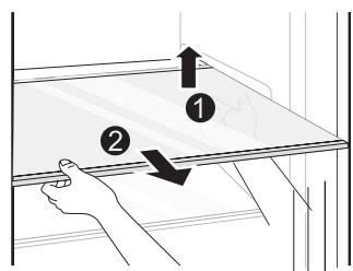 VALBERG SBS 573 WD C X625C - Cleaning of glass shelf - 1