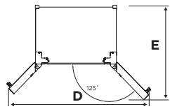 VALBERG SBS 573 WD C X625C - Diagrama de requisitos de espacio - 2