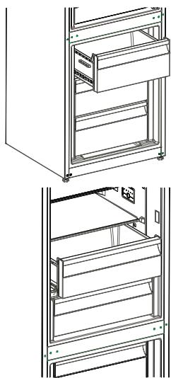 SHARP SJ-NBA21DMXTB - Removçao da prateleira de refrigeracao - 1