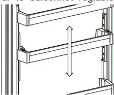 SHARP SJ-NBA21DMXTB - Balconnet régable AdaptiLift (Dans certains modèles) - 2