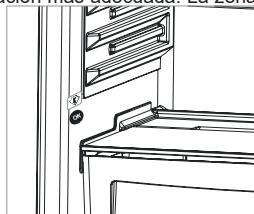 SHARP SJ-NBA21DMXTB - Guarde los alimentos en la zona más fria del frigorífico. - 2
