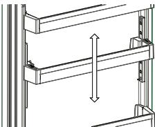 SHARP SJ-NBA21DMXTB - Adapti-Lift Dörhylde (Pá visse modeller) - 2