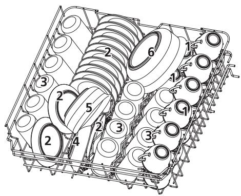 VALBERG 14S40 B WAD929C - Upper basket: - 1