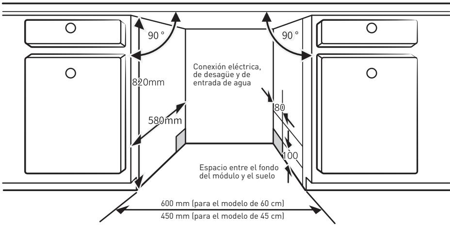 VALBERG 14S40 B WAD929C - Elección de la mejor ubicación para el lavavajillas - 1