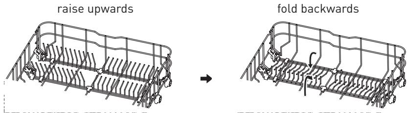 VALBERG 14S40 B WAD929C - Folding back the rack shelves - 1