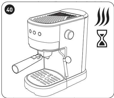 VALBERG PUMPCOFFEE M1 - Make hot water / Préparation d'eau chaude / Heet water make / Preparar agua caliente - 7