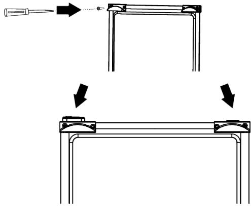 BEKO B1RCNE534DG - Attaching the Plastic Wedges - 1