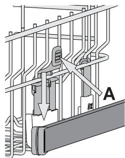 HOTPOINT H4FD641A 14S41DB - Ajuster la hauteur du PANIER supérieur - 1