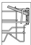 HOTPOINT H4FD641A 14S41DB - VOLETS Pliables avec positions ajustables - 2
