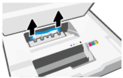 HP OJ PRO 8124e - Élimination d'un bourrage papier au niveau de la zone d'impression - 5