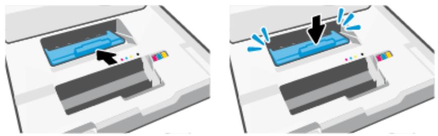 HP OJ PRO 8124e - Élimination d'un bourrage papier au niveau de la zone d'impression - 6
