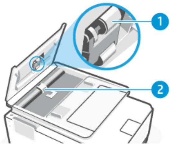 HP OJ PRO 8124e - Nettoyage du bac d'alimentation de documents - 2
