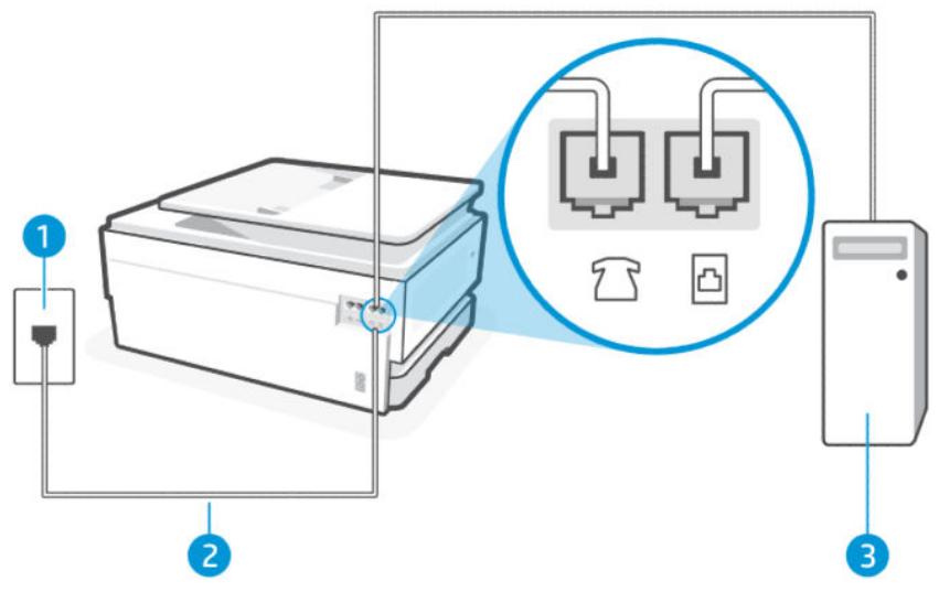 HP OJ PRO 8124e - Configuration de l'imprimante avec un modem bas débit d'ordinateur - 1
