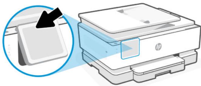 HP OJ PRO 8124e - Basculer le panneau de commande - 1