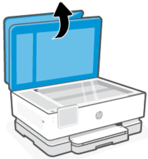 HP OJ PRO 8124e - Nettoyage de la vitre du scanner - 2