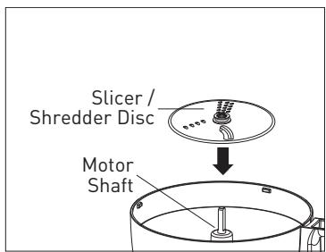 VALBERG VB-FP1220BK - Processing using the slicer/shredder discs - 1