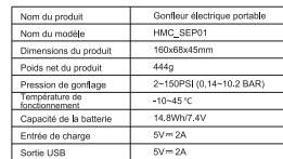 HMC Compresseur portable - Précautions - 2
