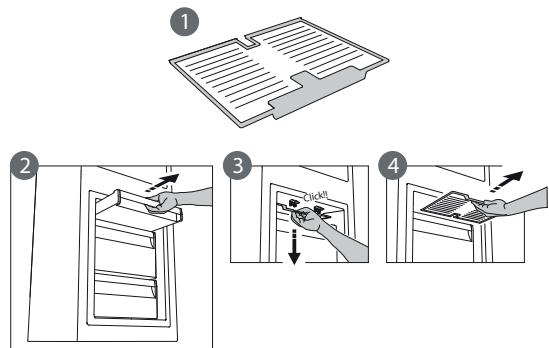 HOTPOINT 8A2ES - Procedure voor reiniging van het STOP FROST-accessoire - 1