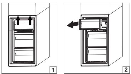 HOTPOINT 8A2ES - Entnahme des Behälters des Gefrierfachs - 1