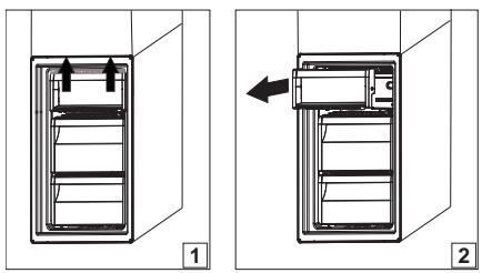 HOTPOINT 8A2ES - Verwijdersen van de vriesladecontainer - 1