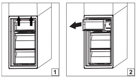 HOTPOINT 8A2ES - Extracción del cajón del congelador - 1