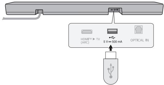 LG S40T - Connexion du produit à un périphérique USB - 1