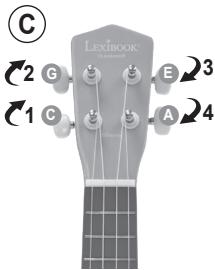 LEXIBOOK Stitch - b) A orecchio, con una corda di riferimento (vedi illustrazione C) - 1