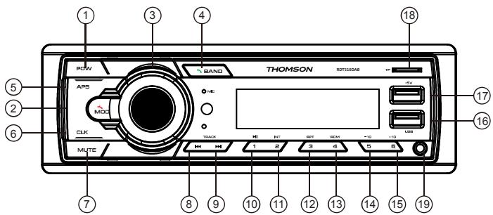 THOMSON RDT510 DAB - Utilisation de la façon - 1