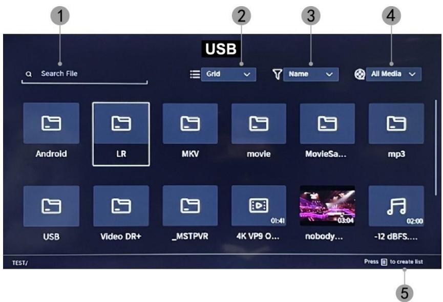 EDENWOOD ED43EA09UHD-GM - >Mijn apps >media >aingesloten apparaat - 1