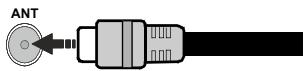 EDENWOOD ED32A10HD-VE - Branchement de l'antenne - 1
