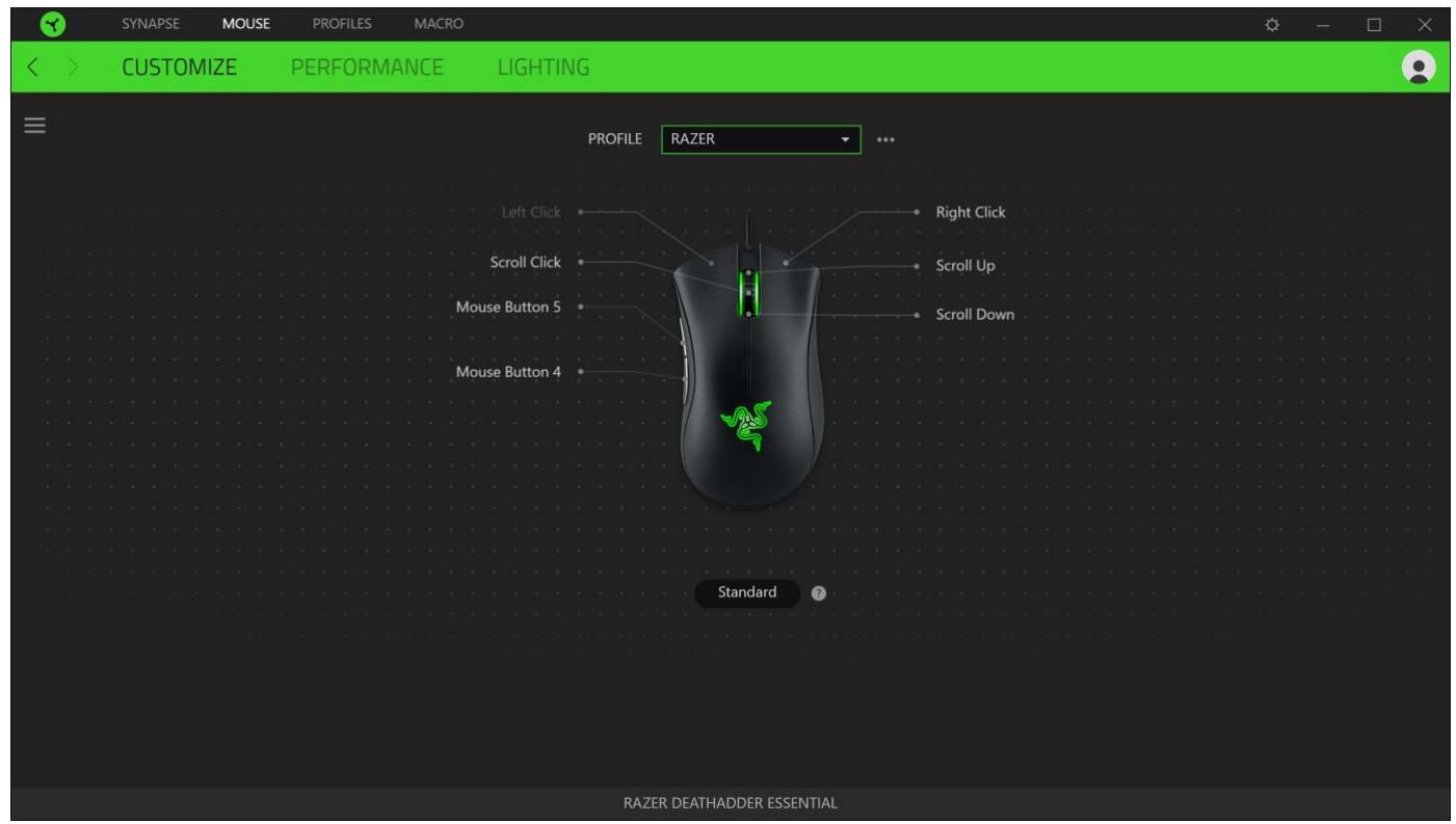 RAZER Deathadder essential noir filaire - CUSTOMIZE - 1