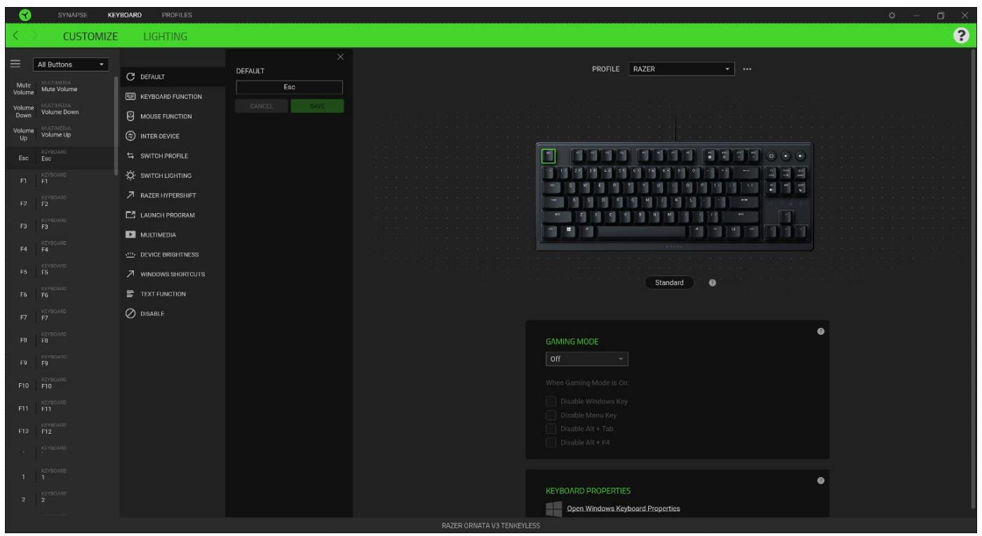 RAZER TKL Ornata V3 - Sidebar - 2