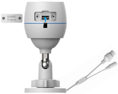 EZVIZ H3C 1080p - Installation de la carte Micro SD (en option) - 1