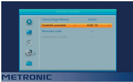 METRONIC UHD 4K S1 - Pour selectionner le niveau moral : - 1