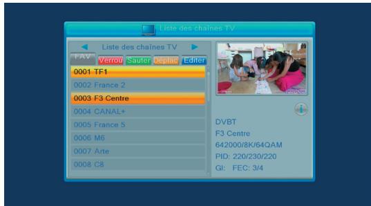 METRONIC UHD 4K S1 - Selectionner les chaînes - 1